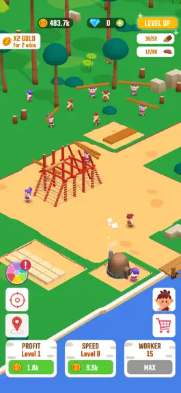 Game screenshot Idle Jungle: Survival Builder apk