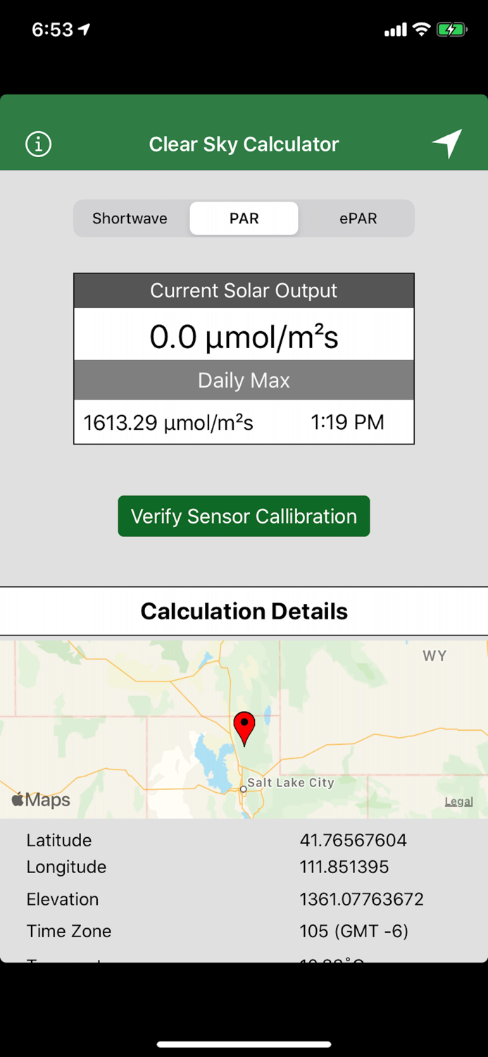 Clear Sky Calculator