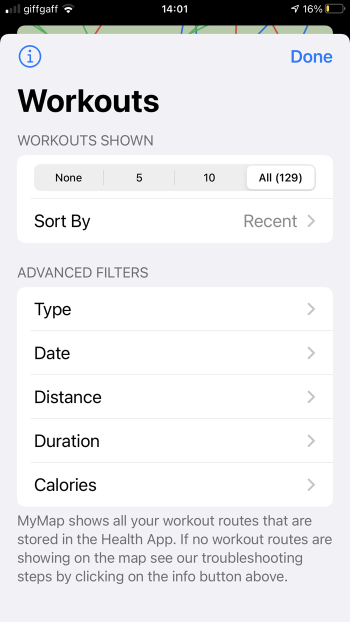 MyMap Workout Tracker
