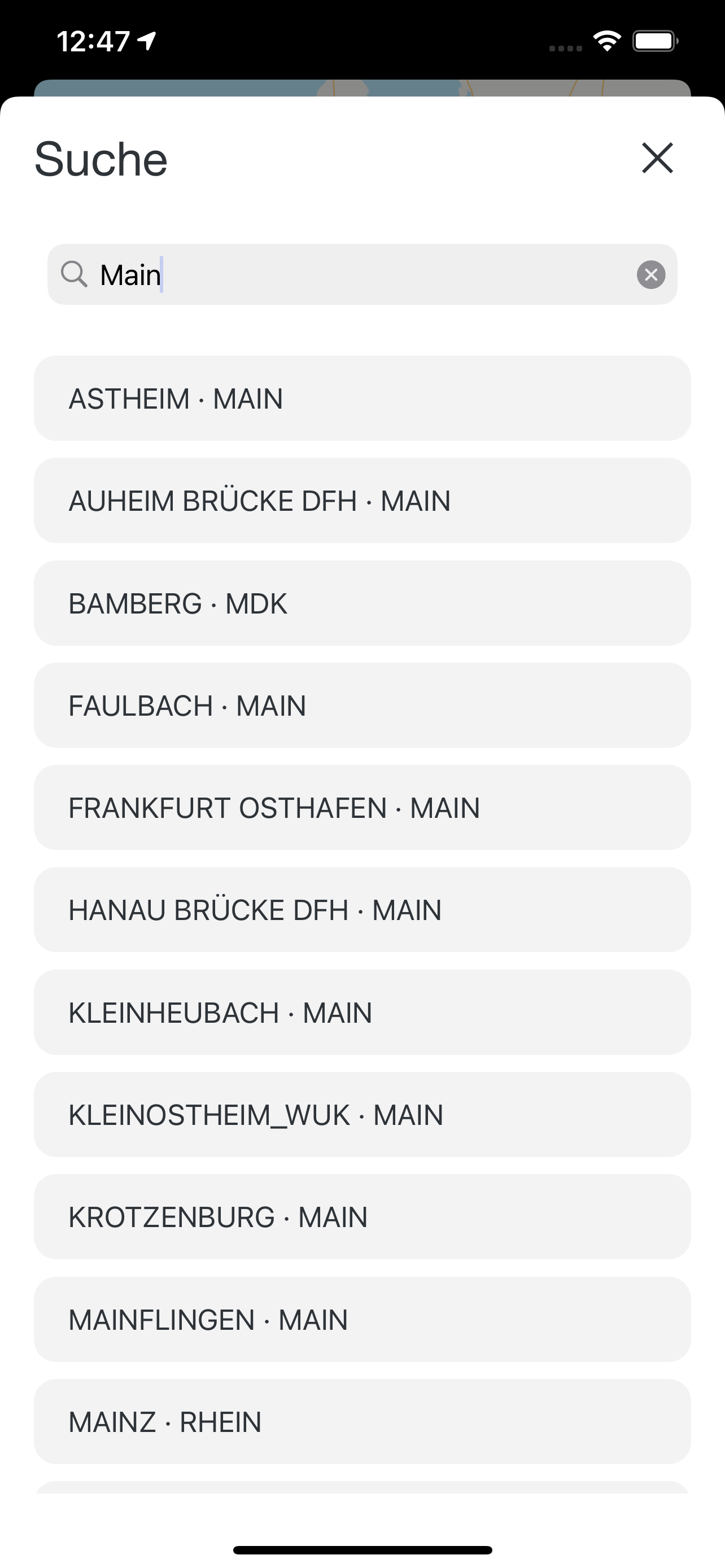 Pegelstände App
