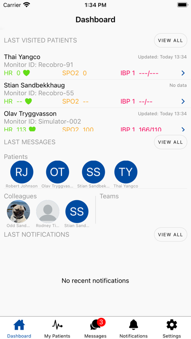 Sentio for Providers Screenshot