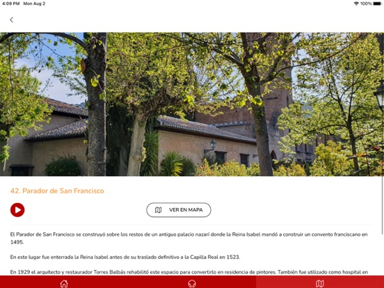 Audioguía Alhambra iPad app afbeelding 6