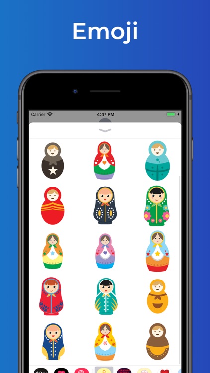 Russian dolls stickers emoji