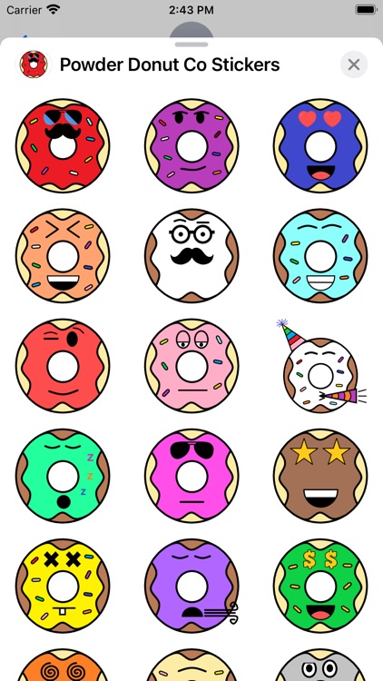 Powder Donut Co Stickers