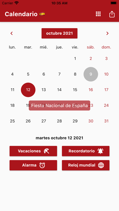 Screenshot #1 pour Calendario Español 2024