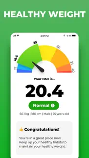 bmi calculator: weight tracker iphone screenshot 3