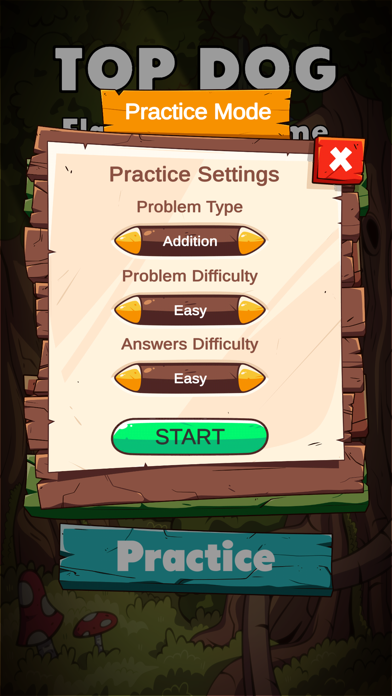 Top Dog Math Flash Cards Screenshot