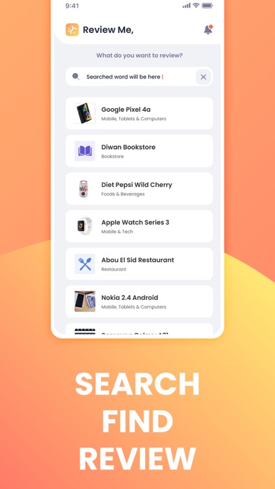 Review Me, products& Services Screenshot