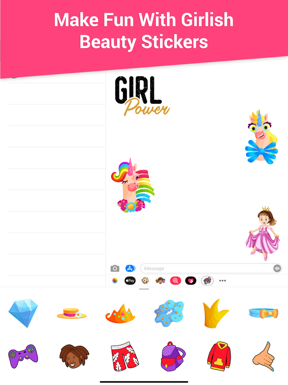 Screenshot #3 for Girlish Beauty Stickers
