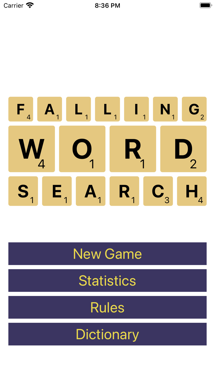 Falling Word Search