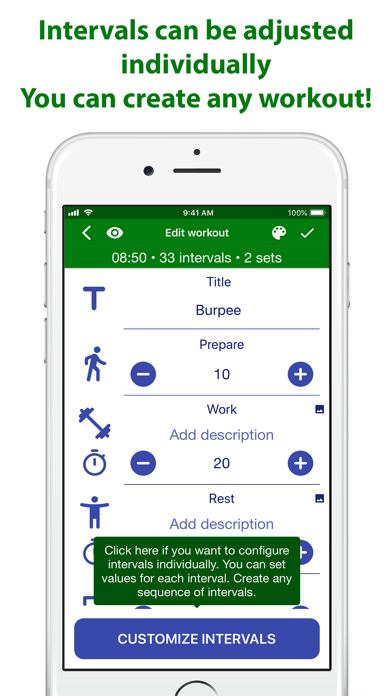 Tabata Timer: Interval Timer. Screenshot