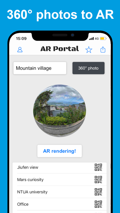 Screenshot #1 pour AR Portal - 360 photo to AR