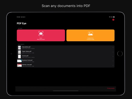 PDF Eye Pro Scanner iPad app afbeelding 2