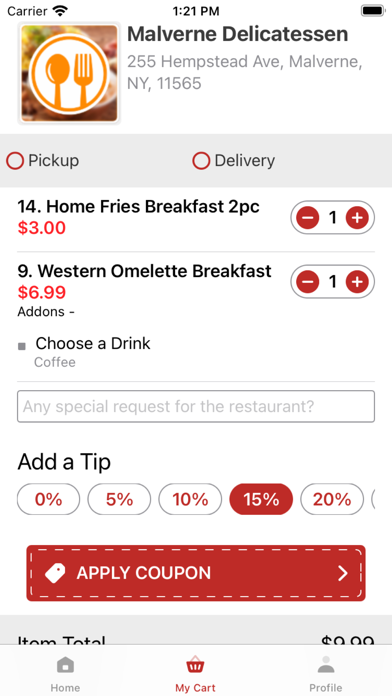 Malverne Deli Screenshot