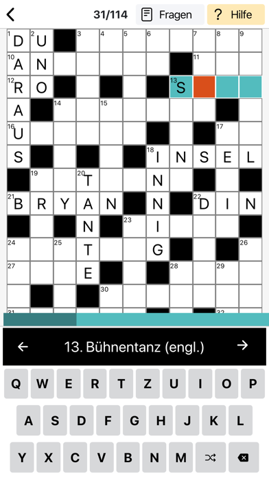 Kreuzworträtsel Deutsch Spiele screenshot 3