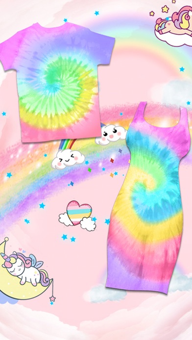 Unicorn Rainbow Galaxy Tie Dye Screenshot