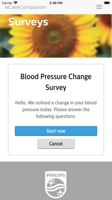 eCare Companion Screenshot
