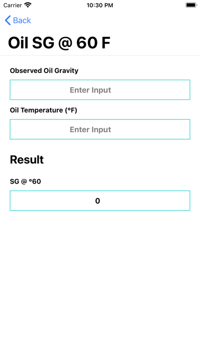 Oilfield Calculator Screenshot