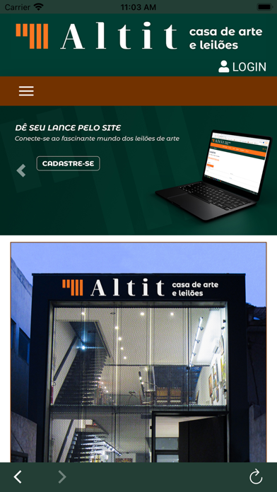 Altit Casa de Arte e Leilões Screenshot