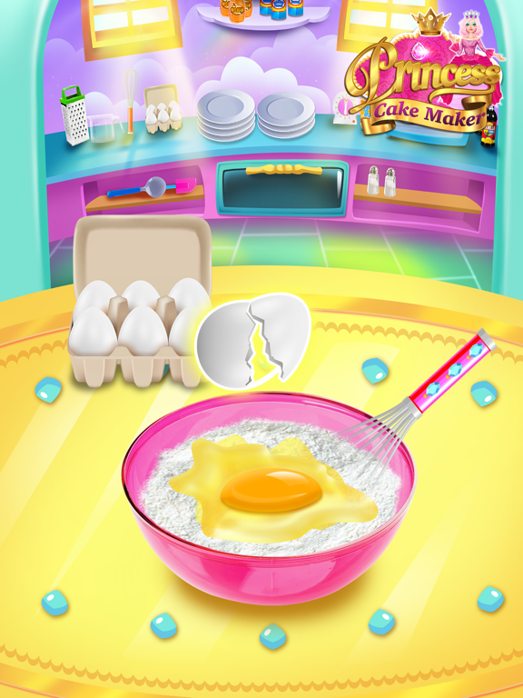 Screenshot #5 pour Rainbow Princess Cake Maker