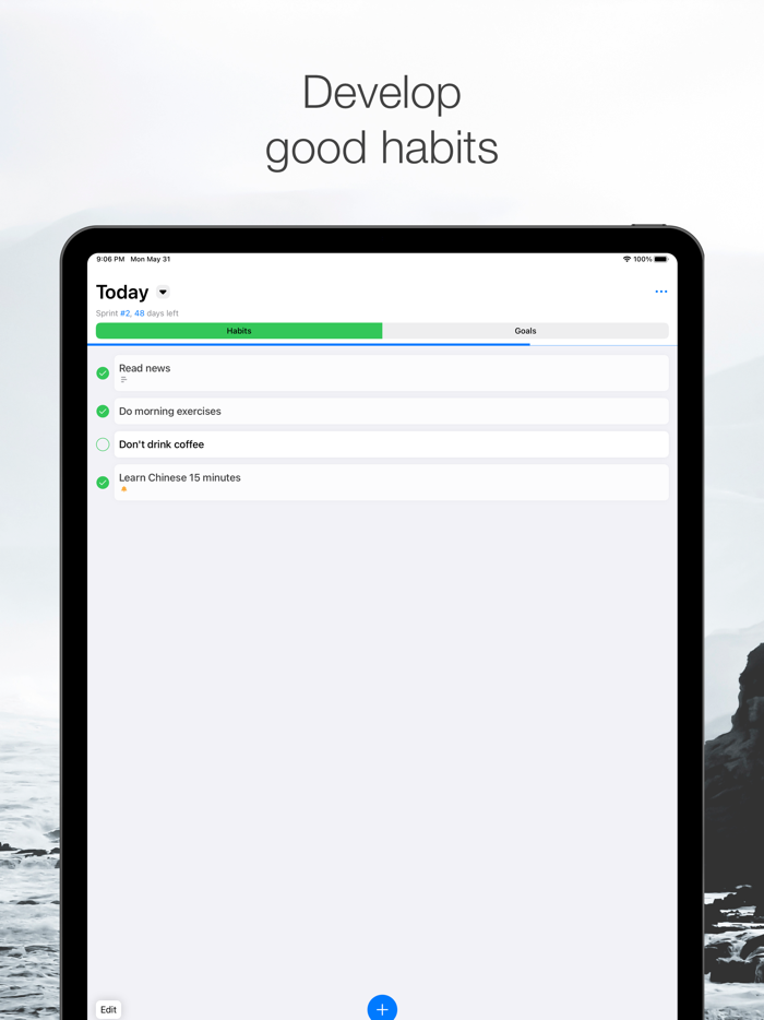 BeBetter habits and goals