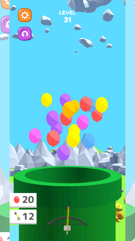 #1. Balloon Shoot 3D Bow & Arrow (iOS) 由: Hideyuki Kawano