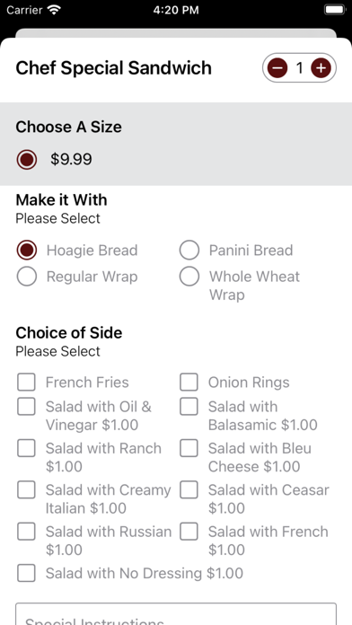 Brother's Pizza - Restaurant Screenshot
