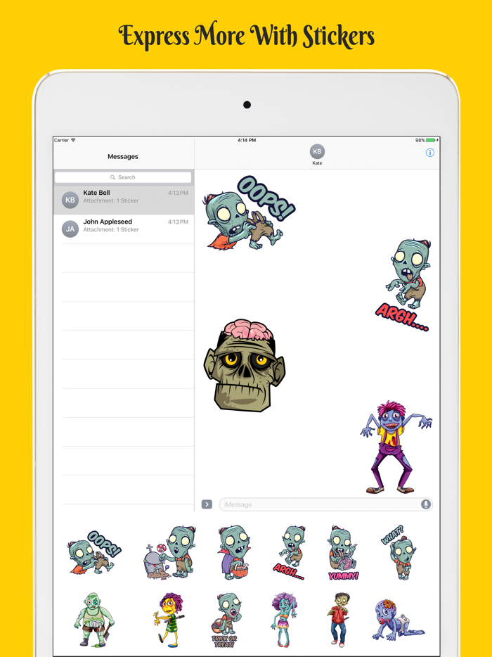 Zombie Survival Stickers