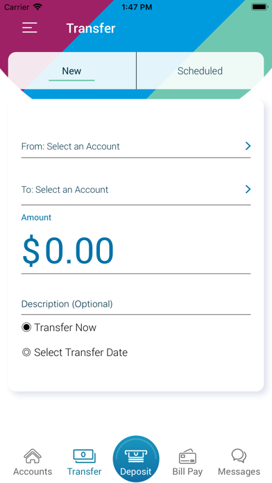 MONEY Federal Credit Union Screenshot