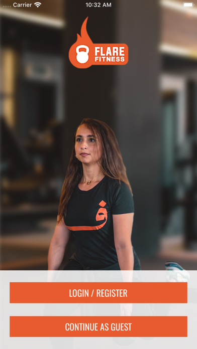 Flare Fitness. Screenshot