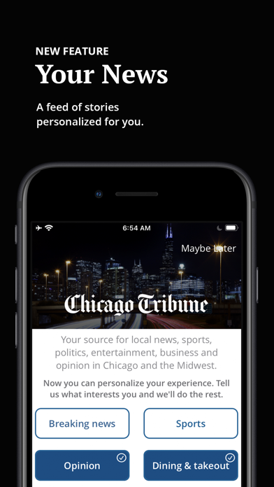Chicago Tribune Screenshot