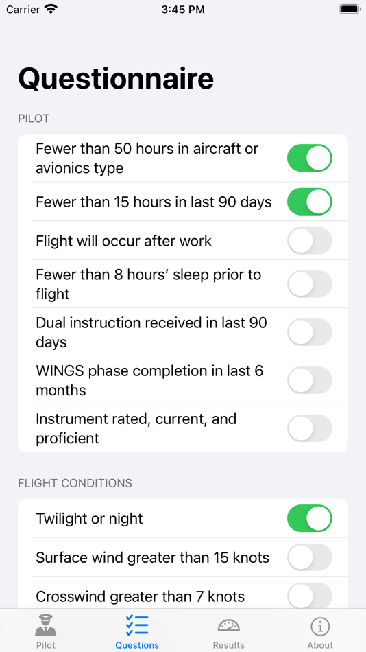#2. Flight Assessment of Risk Tool (macOS) Podle: Timothy Morgan