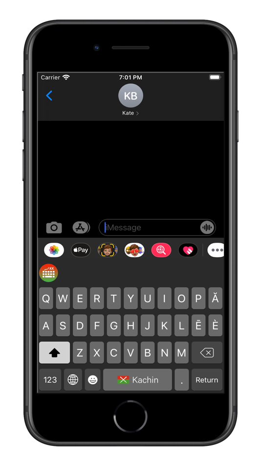 #4. Kachin Keyboard (iOS) By: Ah Zau Marang