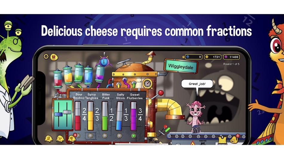 #3. Monsters vs. Fractions 2 (iOS) โดย: SMART Technologies