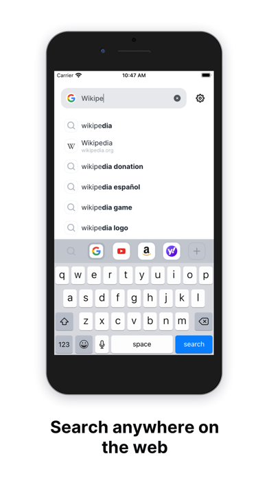 Start Search - Search Anywhere Screenshot