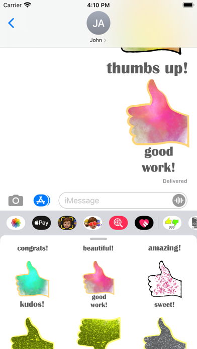 thumbs up down stickers Screenshot