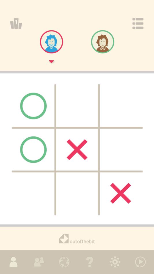 #8. Tic Tac Toe (iOS) 由: OutOfTheBit Ltd