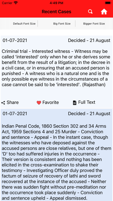 Screenshot #2 pour Indian Criminal Law Reporter