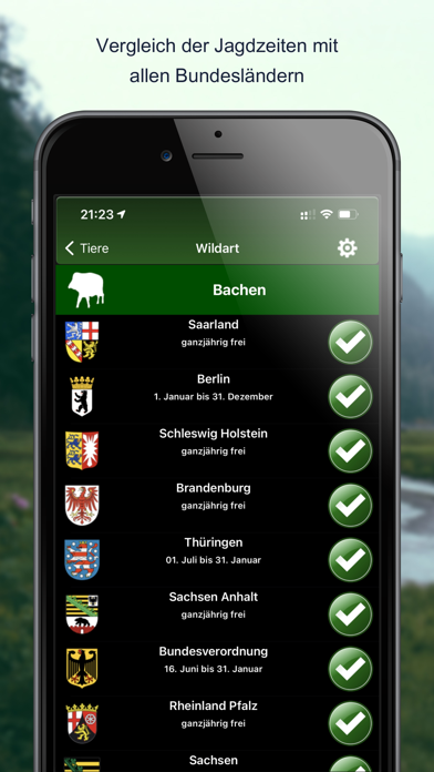 Jagdzeiten.de Premium App Screenshot