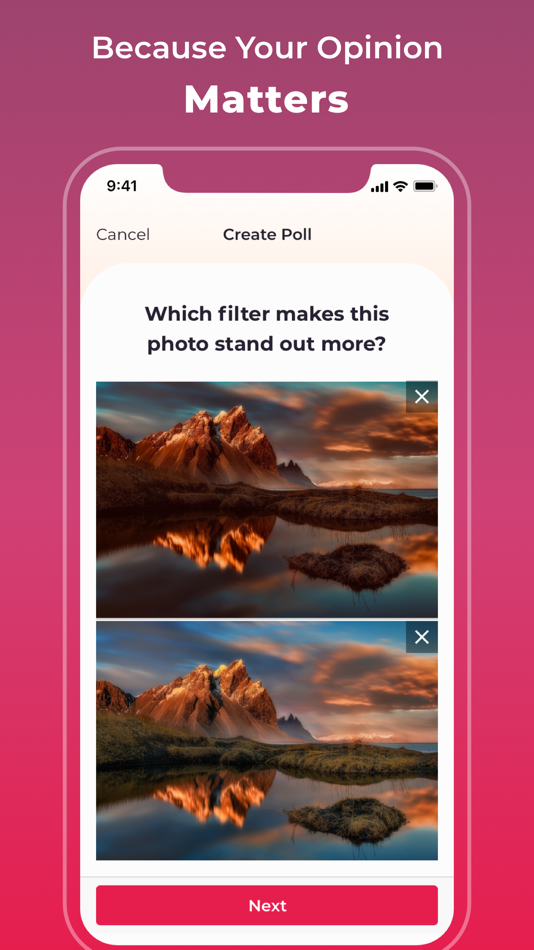 #2. WhichOne - Compare with Polls (iOS) By: Brandon Barooah