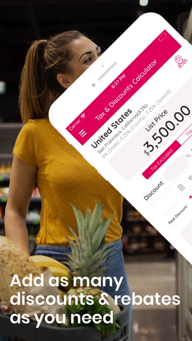 Sales Tax & Discounts Screenshot
