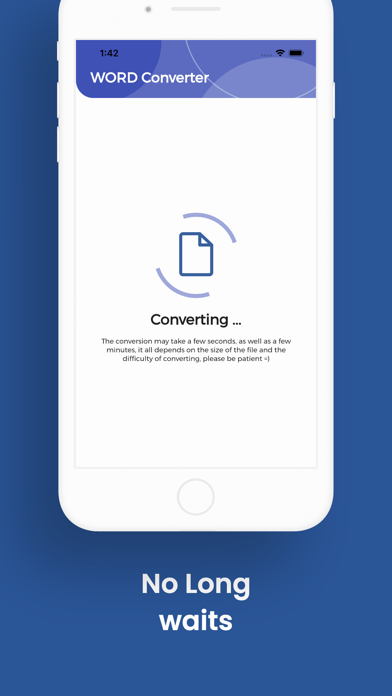 WORD Converter, DOCX to PDF Screenshot