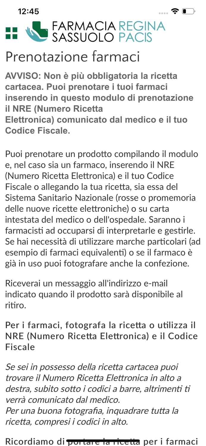 Farmacia Regina Pacis