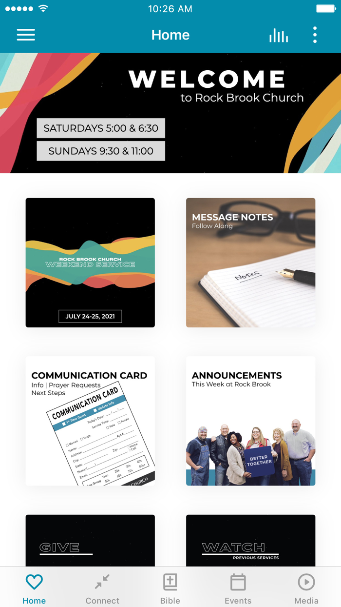 Rock Brook Church App