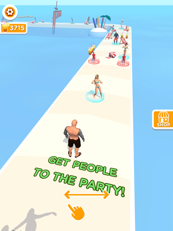 Screenshot #4 pour Beach Party Run 3D