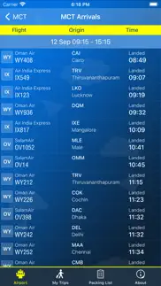 muscat airport mct info +radar iphone screenshot 2