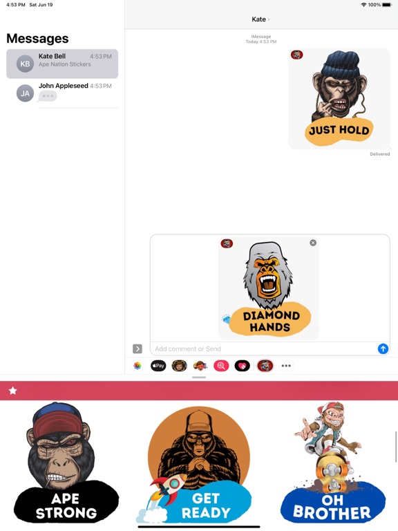 Screenshot #4 pour Ape Nation Stickers