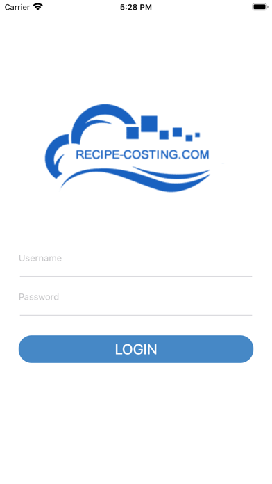 RecipeCostingAPP Screenshot