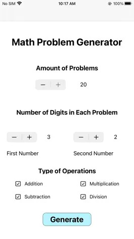 Game screenshot Math Generator mod apk