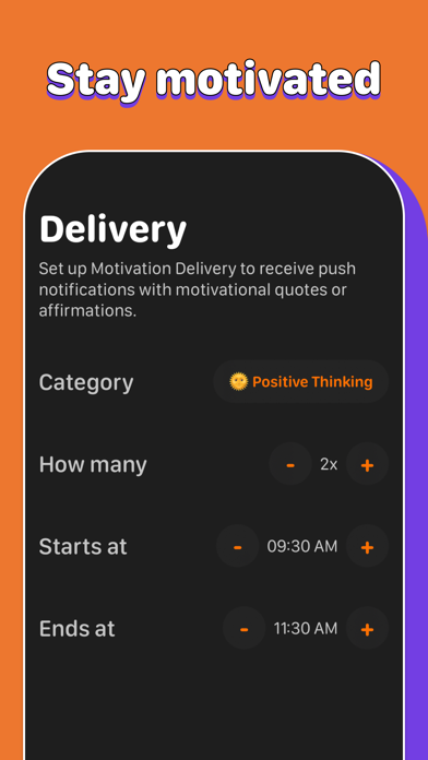 Motiv: Quotes and Affirmations Screenshot